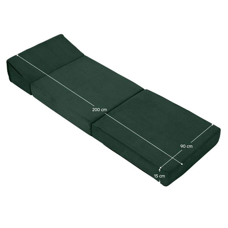 Casa si Gradina - Mobilier - Saltele si somiere - Saltele - Saltea/fotoliu extensibil, 2in1, verde, MALEN - Infinity.ro