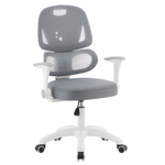 Casa si Gradina - Mobilier - Scaune si fotolii - Scaune - Scaun rotativ, gri/alb, LISTER - Infinity.ro