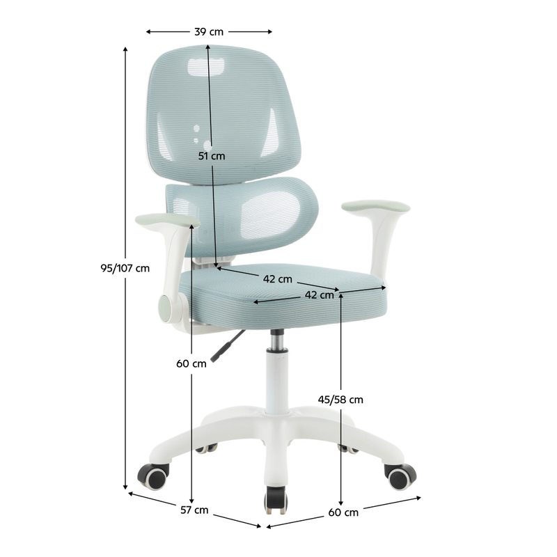 Casa si Gradina - Mobilier - Scaune si fotolii - Scaune - Scaun rotativ, neomint/alb, LISTER - Infinity.ro