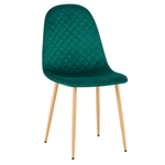 Casa si Gradina - Mobilier - Scaune si fotolii - Scaune - Scaun, catifea Velvet smarald/fag, LEGA 2 NEW - Infinity.ro