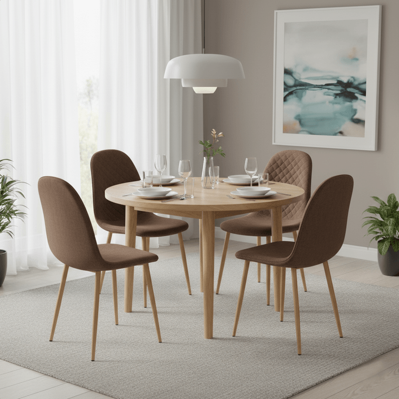 Casa si Gradina - Mobilier - Scaune si fotolii - Scaune - Scaun, maro inchis/fag, LEGA 2 NEW - Infinity.ro