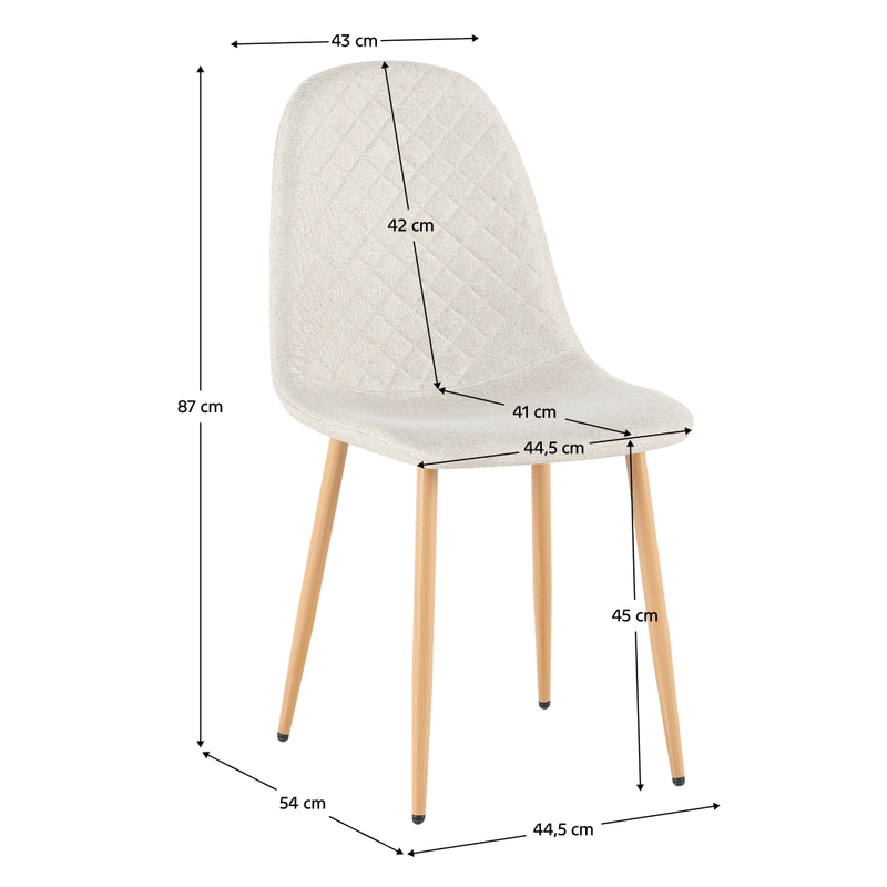 Casa si Gradina - Mobilier - Scaune si fotolii - Scaune - Scaun, crema/fag, LEGA 2 NEW - Infinity.ro