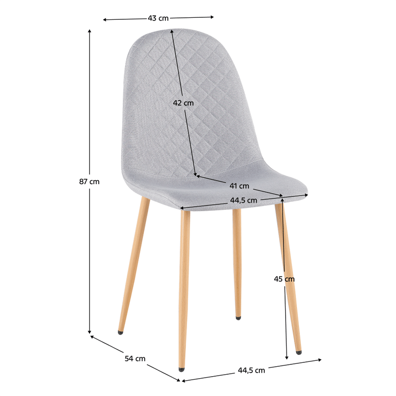 Casa si Gradina - Mobilier - Scaune si fotolii - Scaune - Scaun, gri deschis/fag, LEGA 2 NEW - Infinity.ro