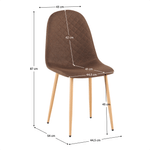 Casa si Gradina - Mobilier - Scaune si fotolii - Scaune - Scaun, maro inchis/fag, LEGA 2 NEW - Infinity.ro