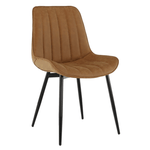 Casa si Gradina - Mobilier - Scaune si fotolii - Scaune - Scaun, piele ecologica maro camel/negru, HAZAL - Infinity.ro