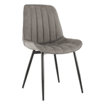Casa si Gradina - Mobilier - Scaune si fotolii - Scaune - Scaun, piele ecologica gri deschis/negru, HAZAL - Infinity.ro