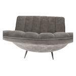 Casa si Gradina - Mobilier - Scaune si fotolii - Scaune - Scaun, piele ecologica gri deschis/negru, HAZAL - Infinity.ro