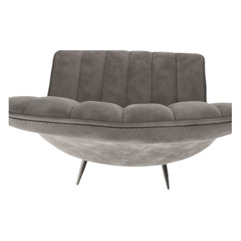 Casa si Gradina - Mobilier - Scaune si fotolii - Scaune - Scaun, piele ecologica gri deschis/negru, HAZAL - Infinity.ro