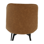 Casa si Gradina - Mobilier - Scaune si fotolii - Scaune - Scaun, piele ecologica maro camel/negru, HAZAL - Infinity.ro