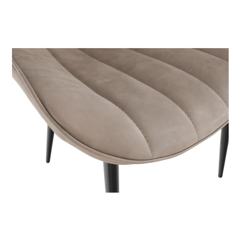Casa si Gradina - Mobilier - Scaune si fotolii - Scaune - Scaun, piele ecologica gri maroniu taupe/negru, HAZAL - Infinity.ro