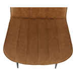 Casa si Gradina - Mobilier - Scaune si fotolii - Scaune - Scaun, piele ecologica maro camel/negru, HAZAL - Infinity.ro