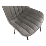 Casa si Gradina - Mobilier - Scaune si fotolii - Scaune - Scaun, piele ecologica gri deschis/negru, HAZAL - Infinity.ro