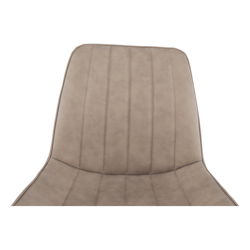 Casa si Gradina - Mobilier - Scaune si fotolii - Scaune - Scaun, piele ecologica gri maroniu taupe/negru, HAZAL - Infinity.ro