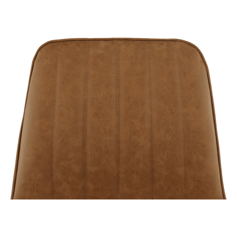 Casa si Gradina - Mobilier - Scaune si fotolii - Scaune - Scaun, piele ecologica maro camel/negru, HAZAL - Infinity.ro