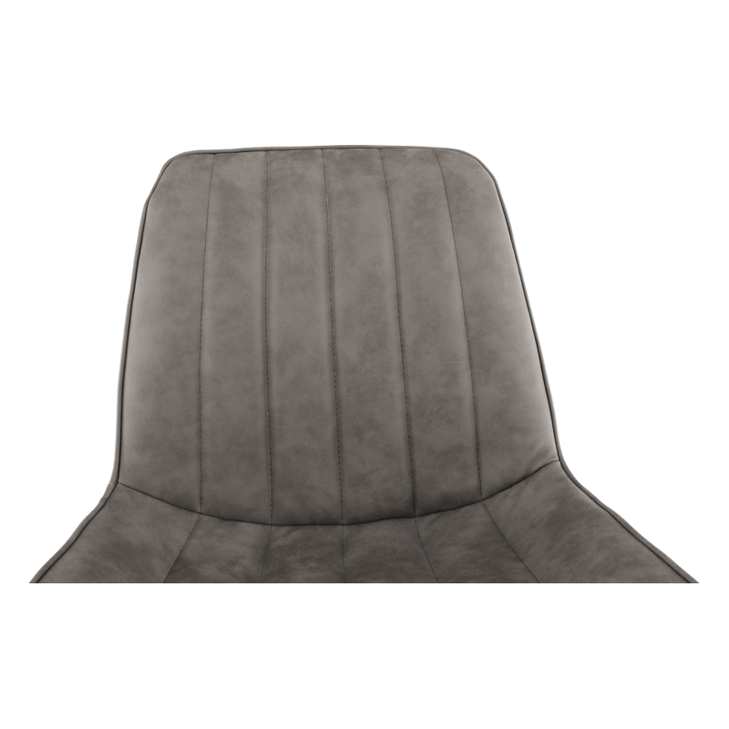 Casa si Gradina - Mobilier - Scaune si fotolii - Scaune - Scaun, piele ecologica gri deschis/negru, HAZAL - Infinity.ro