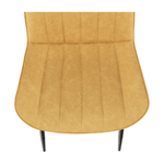 Casa si Gradina - Mobilier - Scaune si fotolii - Scaune - Scaun, piele ecologica galben/negru, HAZAL - Infinity.ro