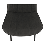 Casa si Gradina - Mobilier - Scaune si fotolii - Scaune - Scaun, piele ecologica gri inchis/negru, HAZAL - Infinity.ro