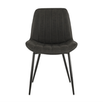 Casa si Gradina - Mobilier - Scaune si fotolii - Scaune - Scaun, piele ecologica gri inchis/negru, HAZAL - Infinity.ro