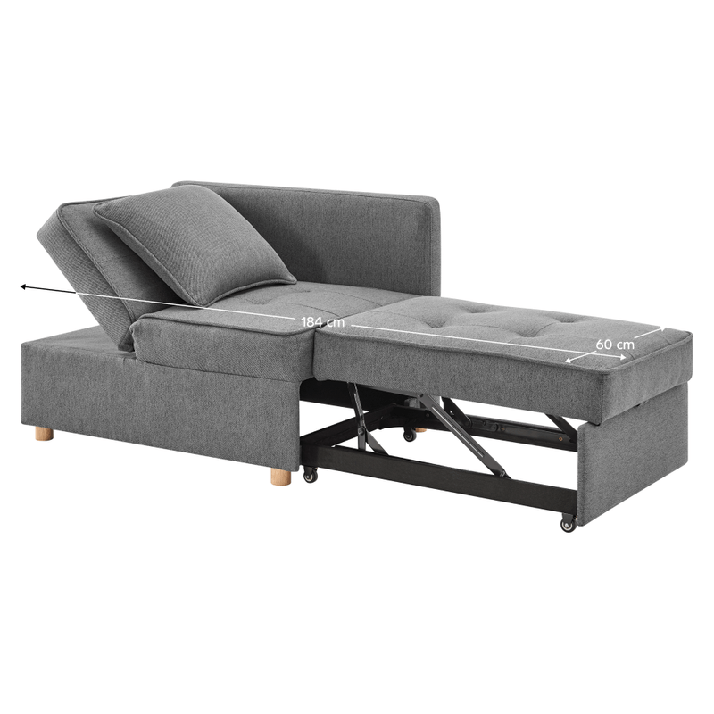 Casa si Gradina - Mobilier - Canapele si coltare - Canapele - Canapea extensibila, gri, OSVALDO - Infinity.ro
