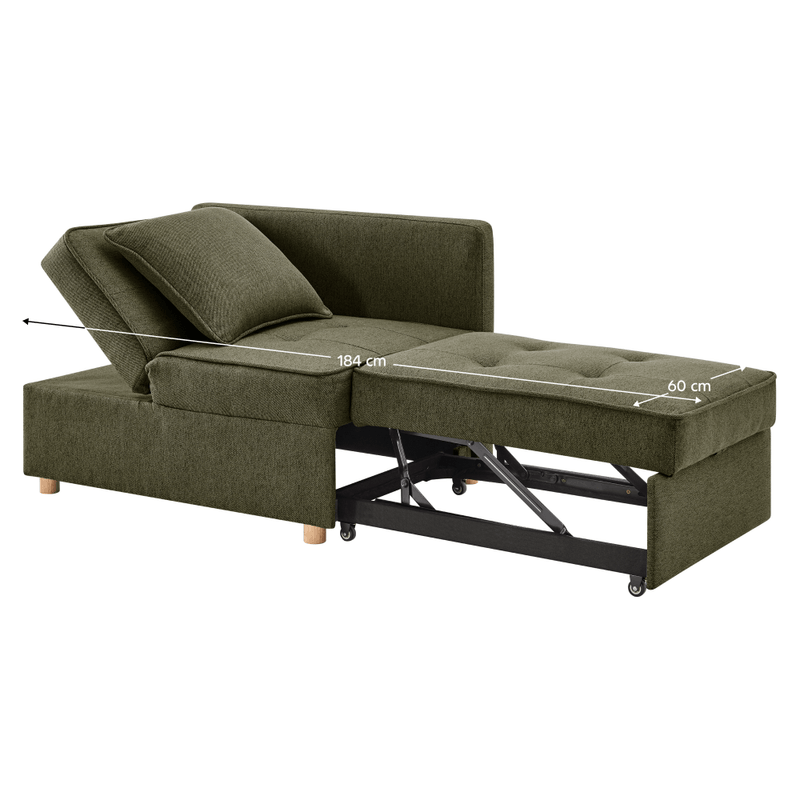 Casa si Gradina - Mobilier - Canapele si coltare - Canapele - Canapea extensibila, verde, OSVALDO - Infinity.ro