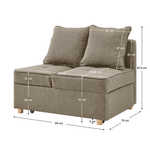 Casa si Gradina - Mobilier - Canapele si coltare - Canapele - Canapea extensibila, bej-maro, OSVALDO - Infinity.ro