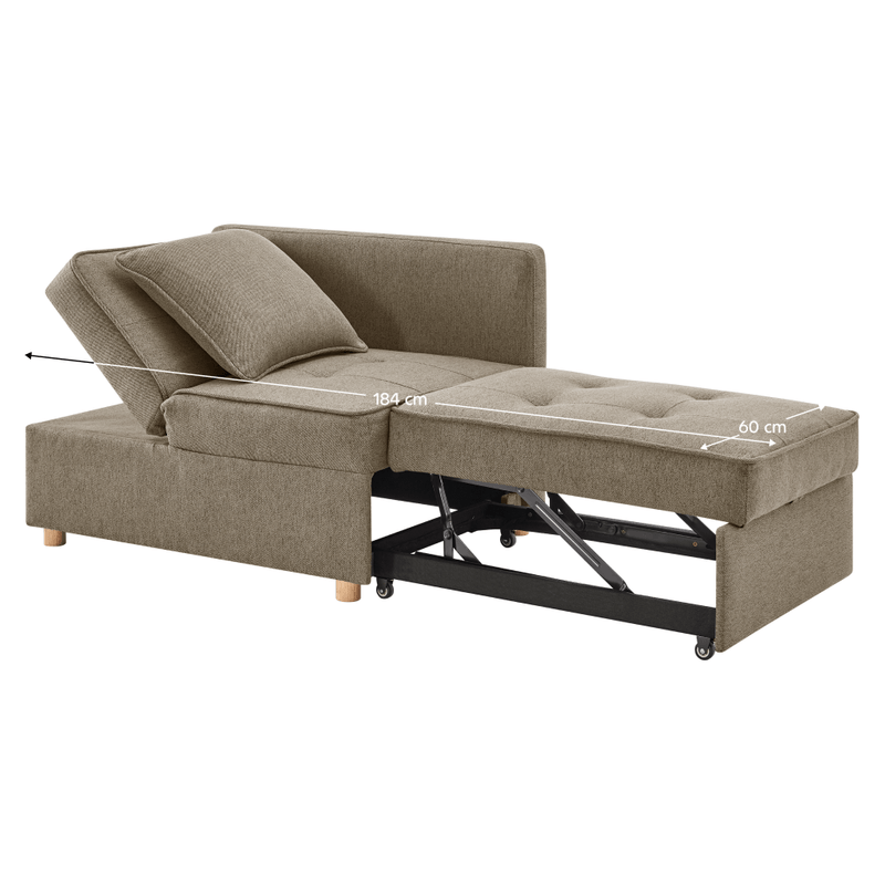 Casa si Gradina - Mobilier - Canapele si coltare - Canapele - Canapea extensibila, bej-maro, OSVALDO - Infinity.ro