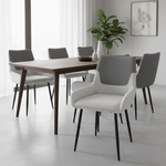 Casa si Gradina - Mobilier - Scaune si fotolii - Scaune - Scaun de sufragerie, gri inchis/gri deschis/negru, ADRINA - Infinity.ro