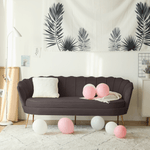 Casa si Gradina - Mobilier - Canapele si coltare - Canapele - Canapea de lux, cu 3 locuri, tesatura Velvet gri-maro/auriu, Art-deco, NOBLEO TYP 2 - Infinity.ro