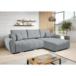 Casa si Gradina - Mobilier - Canapele si coltare - Coltare - Set canapea universala, tesatura gri deschis, LONGA ROH - Infinity.ro