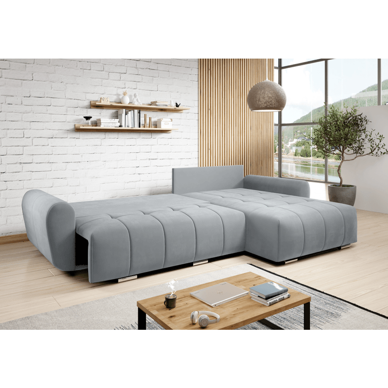 Casa si Gradina - Mobilier - Canapele si coltare - Coltare - Set canapea universala, tesatura gri deschis, LONGA ROH - Infinity.ro