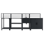 Casa si Gradina - Gradina si terasa - Mobilier exterior - Seturi mobila gradina - Mobilier de bucatarie de gradina cu 4 piese si chiuveta, otel, gri, TANITA - Infinity.ro