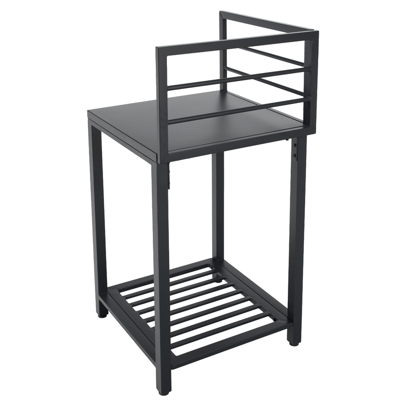 Casa si Gradina - Gradina si terasa - Mobilier exterior - Mese gradina - Insula de bucatarie de gradina de colt, metal, gri, TANITA TYP 1 - Infinity.ro