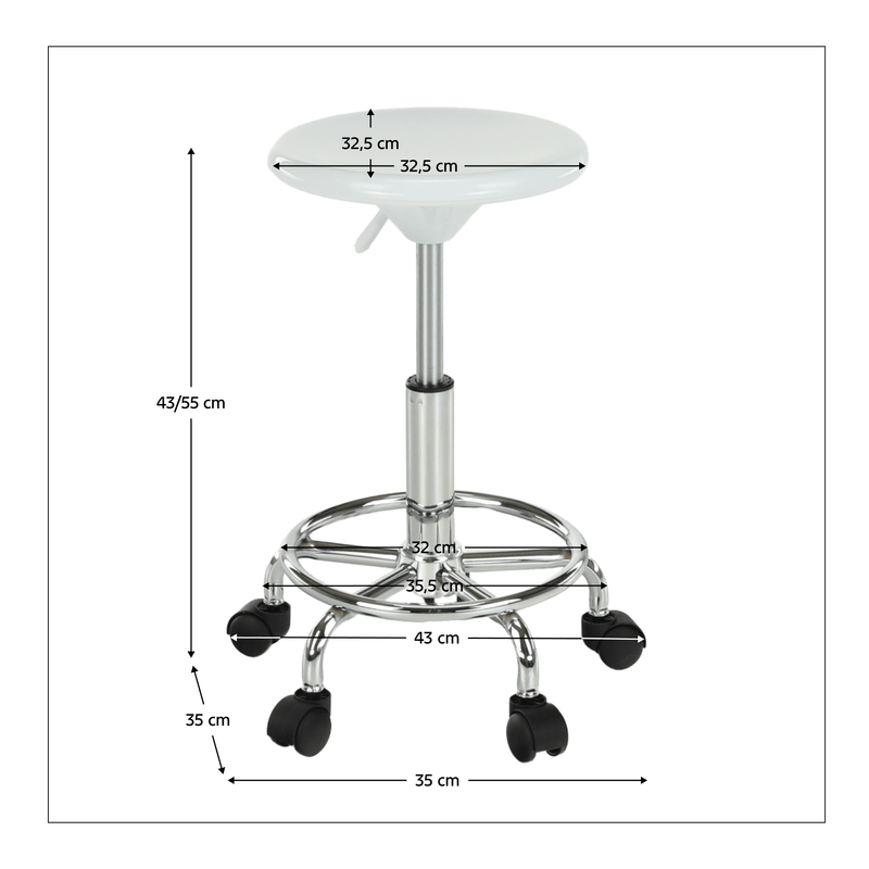 Casa si Gradina - Mobilier - Scaune si fotolii - Tabureti - Scaun, alb/crom, MABEL 4 NEW - Infinity.ro