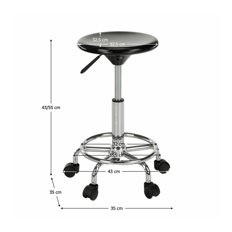 Casa si Gradina - Mobilier - Scaune si fotolii - Tabureti - Scaun, negru/crom, MABEL 4 NEW - Infinity.ro