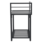 Casa si Gradina - Gradina si terasa - Mobilier exterior - Mese gradina - Insula de bucatarie de gradina de colt, metal, gri, TANITA TYP 1 - Infinity.ro