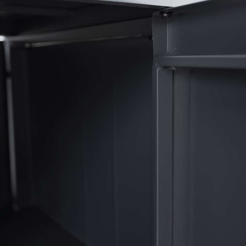 Casa si Gradina - Gradina si terasa - Mobilier exterior - Dulapuri si lazi depozitare exterior - Dulap de bucatarie pentru gradina, otel, gri, TANITA TYP 4 - Infinity.ro