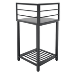 Casa si Gradina - Gradina si terasa - Mobilier exterior - Mese gradina - Insula de bucatarie de gradina de colt, metal, gri, TANITA TYP 1 - Infinity.ro