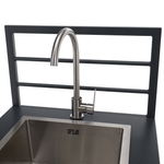 Casa si Gradina - Gradina si terasa - Mobilier exterior - Mese gradina - Insula de bucatarie de gradina cu chiuveta, otel, gri, TANITA TYP 2 - Infinity.ro