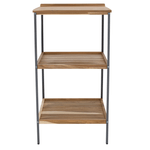 Casa si Gradina - Gradina si terasa - Mobilier exterior - Mese gradina - Insula de bucatarie pentru gradina cu chiuveta, lemn de salcam, naturala/gri, FLAVIA TYP 3 - Infinity.ro