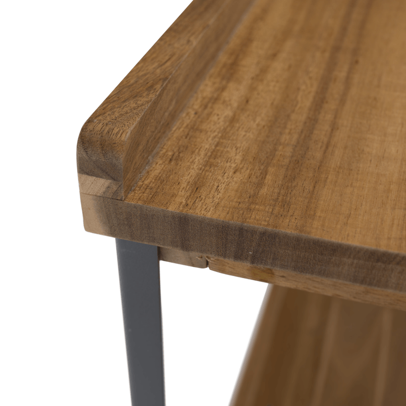 Casa si Gradina - Gradina si terasa - Mobilier exterior - Mese gradina - Insula de bucatarie pentru gradina cu chiuveta, lemn de salcam, naturala/gri, FLAVIA TYP 3 - Infinity.ro
