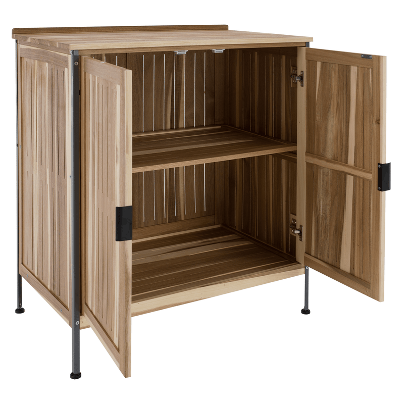 Casa si Gradina - Gradina si terasa - Mobilier exterior - Dulapuri si lazi depozitare exterior - Dulapior de bucatarie pentru gradina, lemn de salcam, natural, ALIENA TYP 2 - Infinity.ro