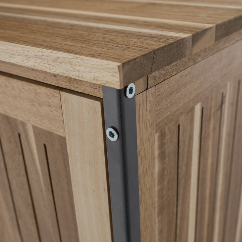 Casa si Gradina - Gradina si terasa - Mobilier exterior - Dulapuri si lazi depozitare exterior - Dulapior de bucatarie pentru gradina, lemn de salcam, natural, ALIENA TYP 2 - Infinity.ro