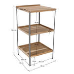 Casa si Gradina - Gradina si terasa - Mobilier exterior - Mese gradina - Insula de bucatarie pentru gradina cu chiuveta, lemn de salcam, naturala/gri, FLAVIA TYP 3 - Infinity.ro