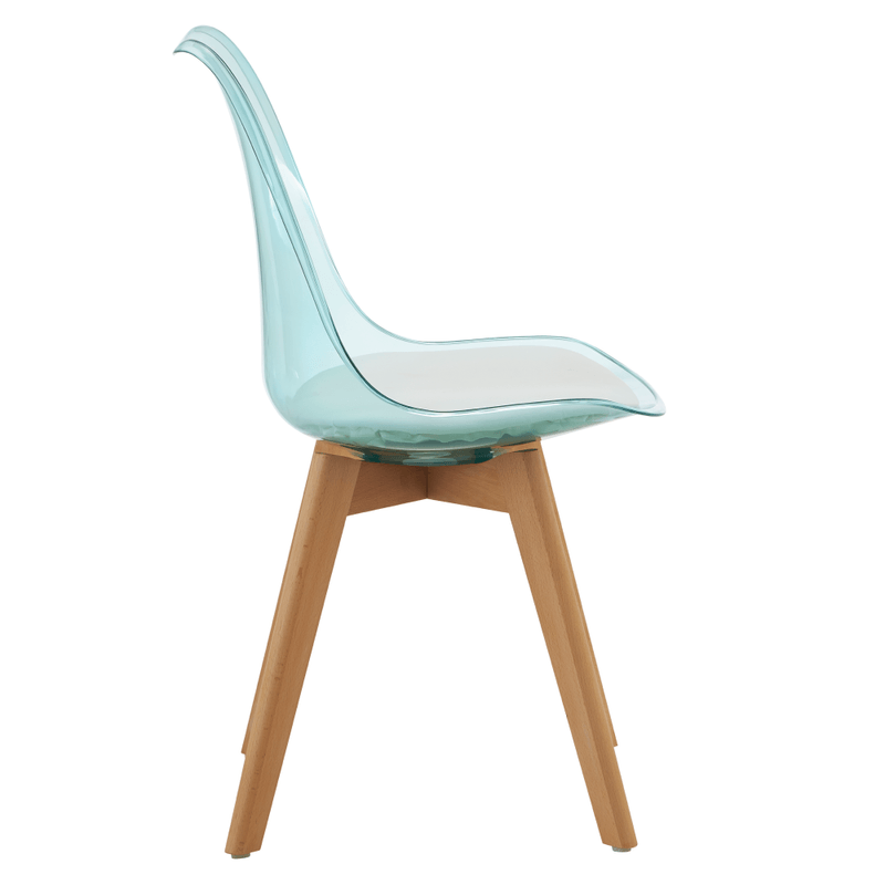 Casa si Gradina - Mobilier - Scaune si fotolii - Scaune - Scaun, verde transparent, acrilic/piele ecologica/fag, BALI 3 NEW - Infinity.ro