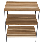 Casa si Gradina - Gradina si terasa - Mobilier exterior - Mese gradina - Insula de bucatarie pentru gradina cu chiuveta, lemn de salcam, naturala/gri, FLAVIA TYP 2 - Infinity.ro