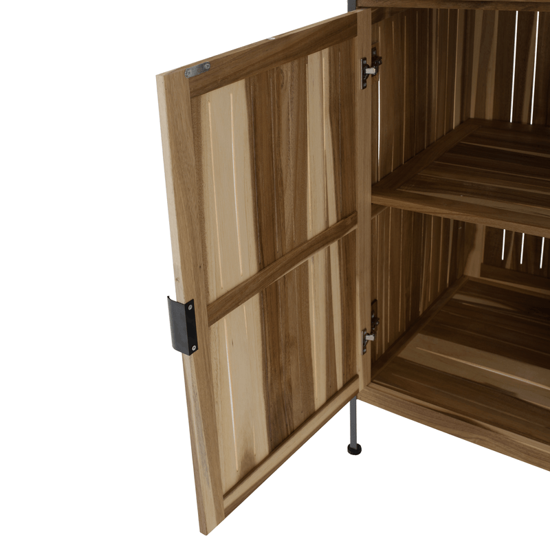 Casa si Gradina - Gradina si terasa - Mobilier exterior - Dulapuri si lazi depozitare exterior - Dulapior de bucatarie pentru gradina, lemn de salcam, natural, ALIENA TYP 3 - Infinity.ro