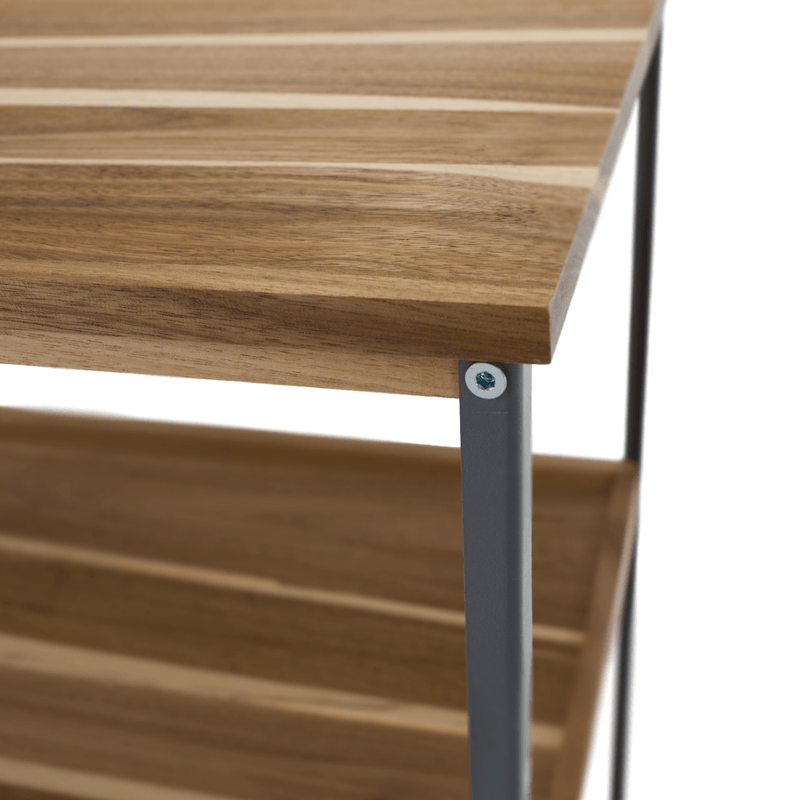 Casa si Gradina - Gradina si terasa - Mobilier exterior - Mese gradina - Insula de bucatarie pentru gradina cu chiuveta, lemn de salcam, naturala/gri, FLAVIA TYP 2 - Infinity.ro