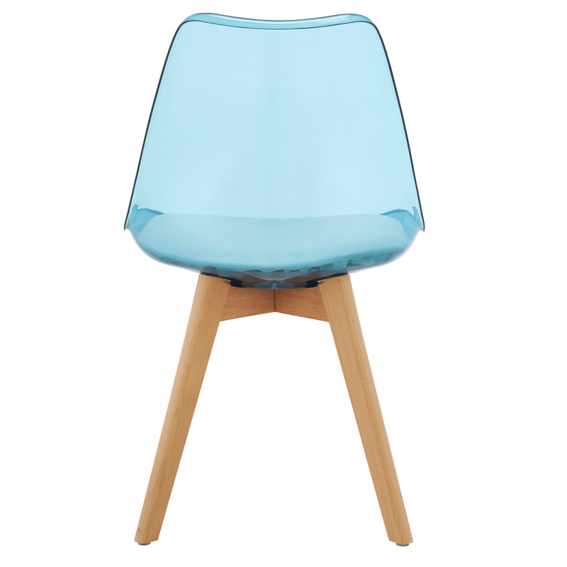 Casa si Gradina - Mobilier - Scaune si fotolii - Scaune - Scaun, albastru transparent, acrilic/piele ecologica/fag, BALI 3 NEW - Infinity.ro