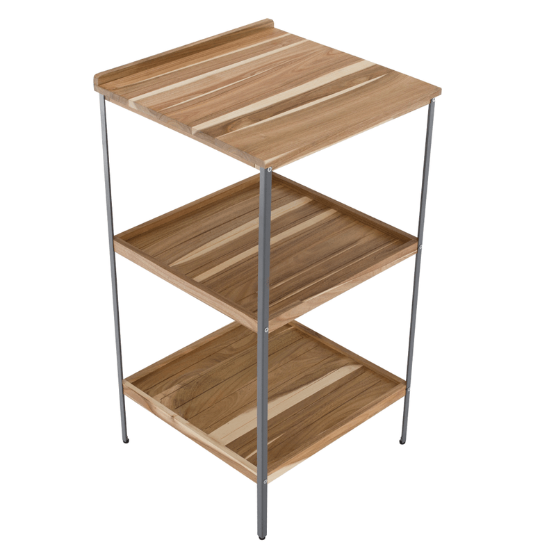 Casa si Gradina - Gradina si terasa - Mobilier exterior - Mese gradina - Insula de bucatarie pentru gradina cu chiuveta, lemn de salcam, naturala/gri, FLAVIA TYP 3 - Infinity.ro