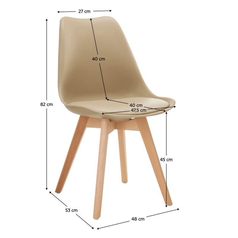 Casa si Gradina - Mobilier - Scaune si fotolii - Scaune - Scaun,  cappuccino/fag, BALI 3 NEW - Infinity.ro